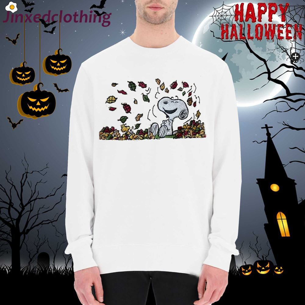 Halloween Pumpkin Snoopy Embroidered Sweatshirt Happy Sunday Snoopy 